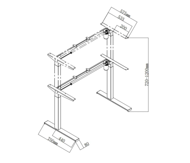 Spacetronik Elektryczny stelaż SPE-152B USB Czarny - 1153992 - zdjęcie 6